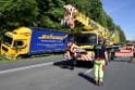 LKW in Boeschung A 3 Rich Frankfurt Hoehe Roesrath Lohmar P046